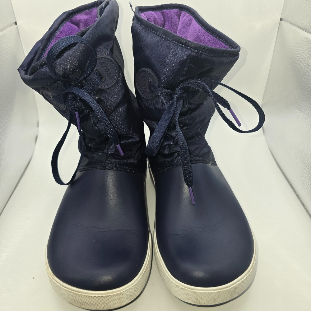 Crocs WINTER PUFF BOOT LodgePoint Pull-On Winter Warm Nylon Shaft Boots Na